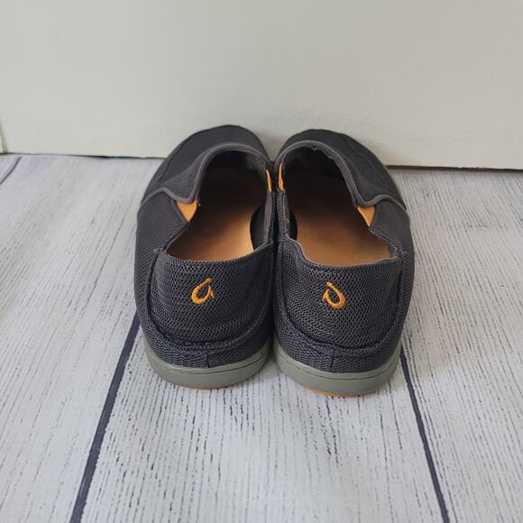OluKai Size 8	Nohea Mesh Men's Slip On Sneakers Lightweight Breathable Gray - Picture 2 of 9